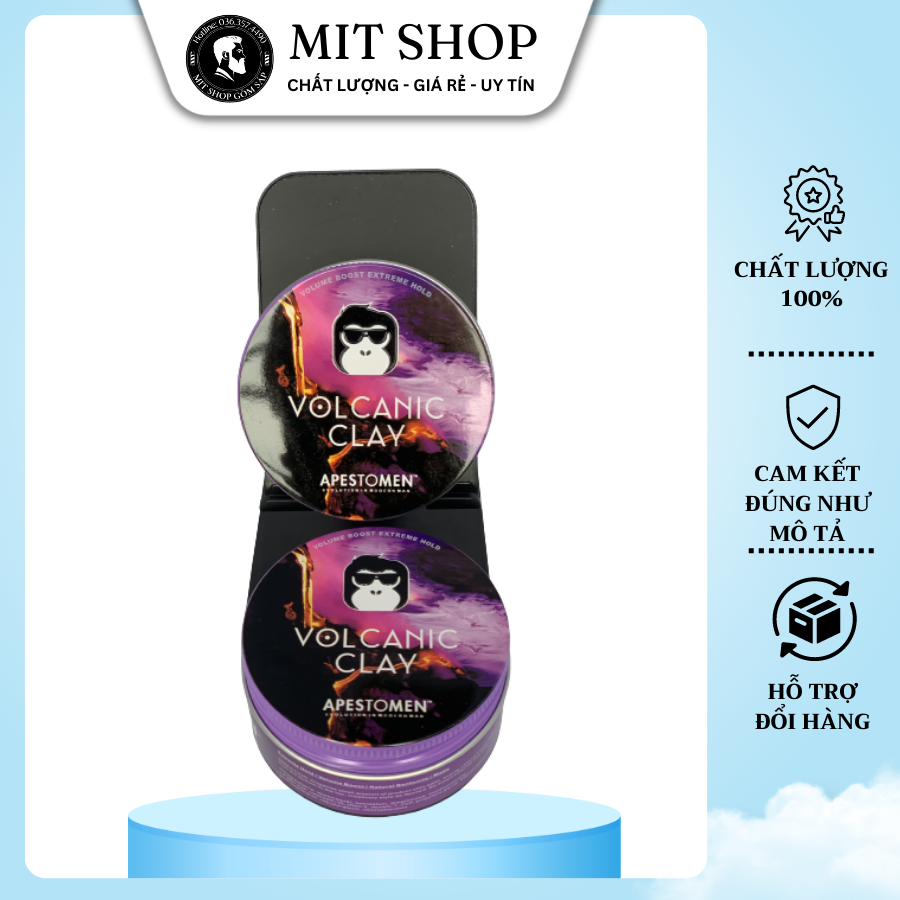 Sáp vuốt tóc VOLCANIC CLAY 80ml - NẮP NHÔM [ẢNH TỰ CHỤP - HÀNG NGON]