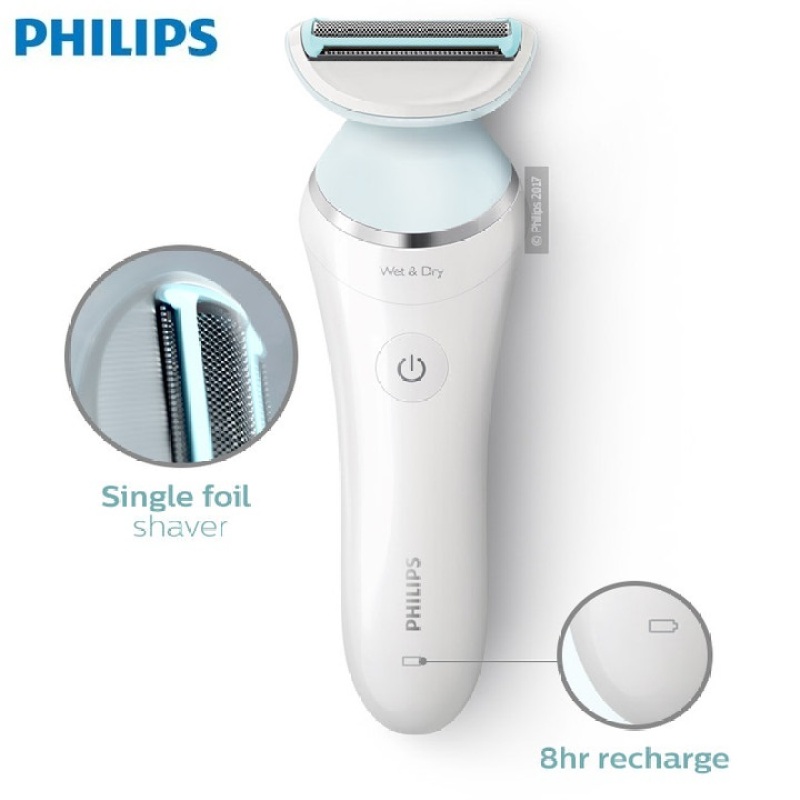 Máy làm sạch lông khô và ướt dùng cho nữ nhãn hiệu Philips BRL130/00 nhập khẩu