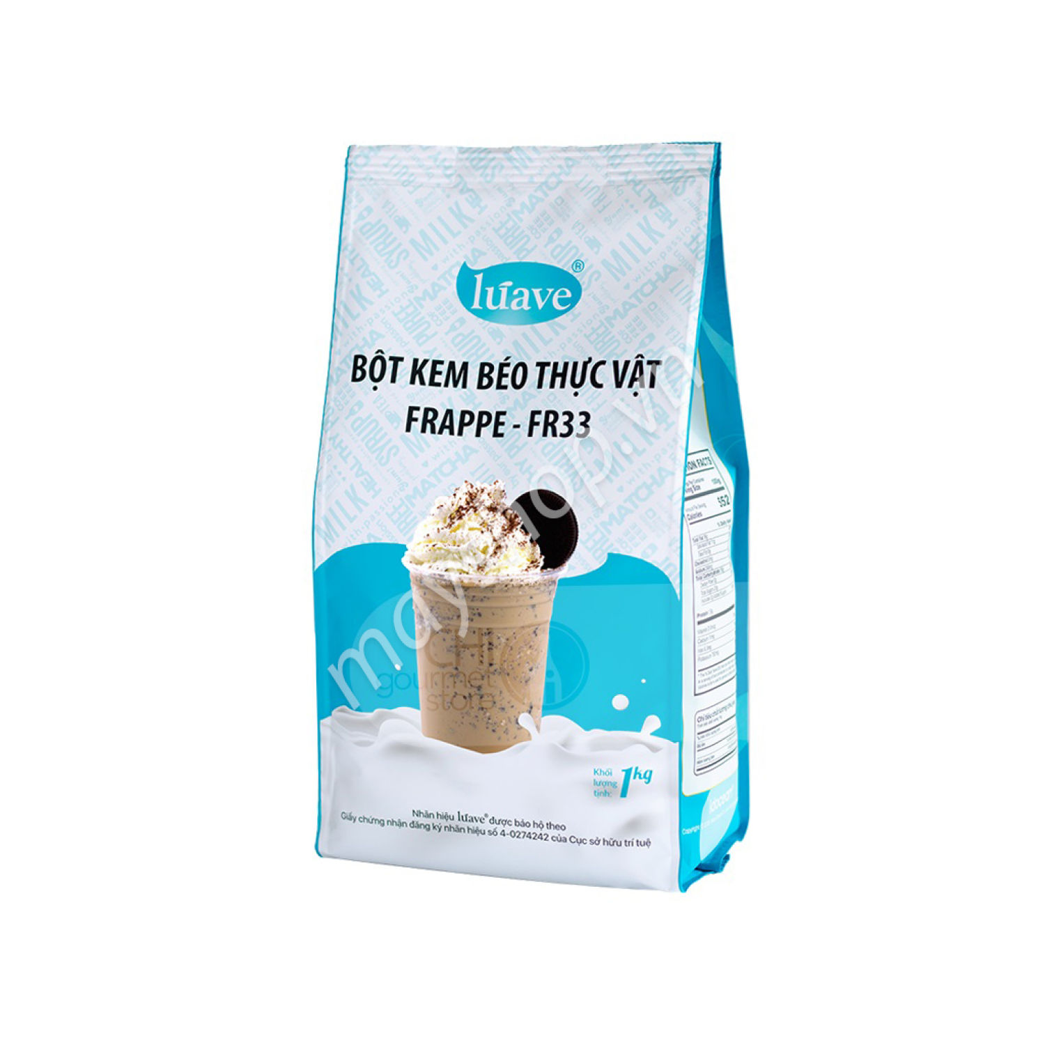 Bột kem béo thực vật Frappe FR33, Bột mix luave/ Bột chống phân tầng