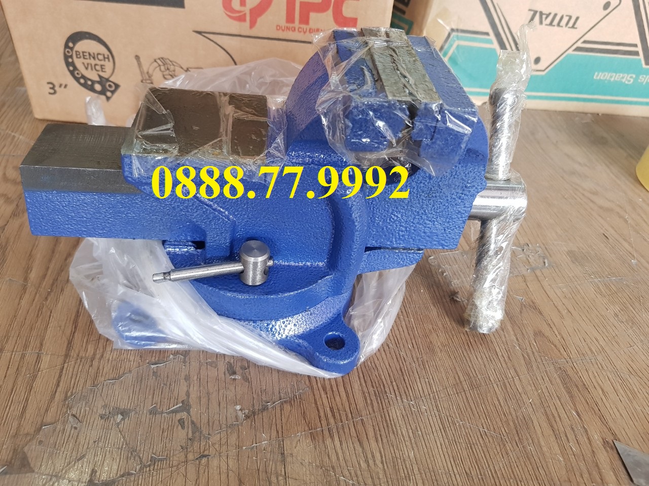 Tpc thq-30 ê tô kẹp mâm xoay 3"