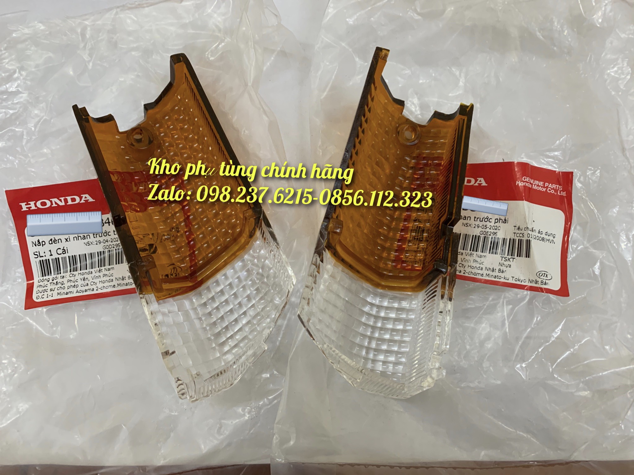 Bộ nắp đèn xi nhan trước Dream 100cc