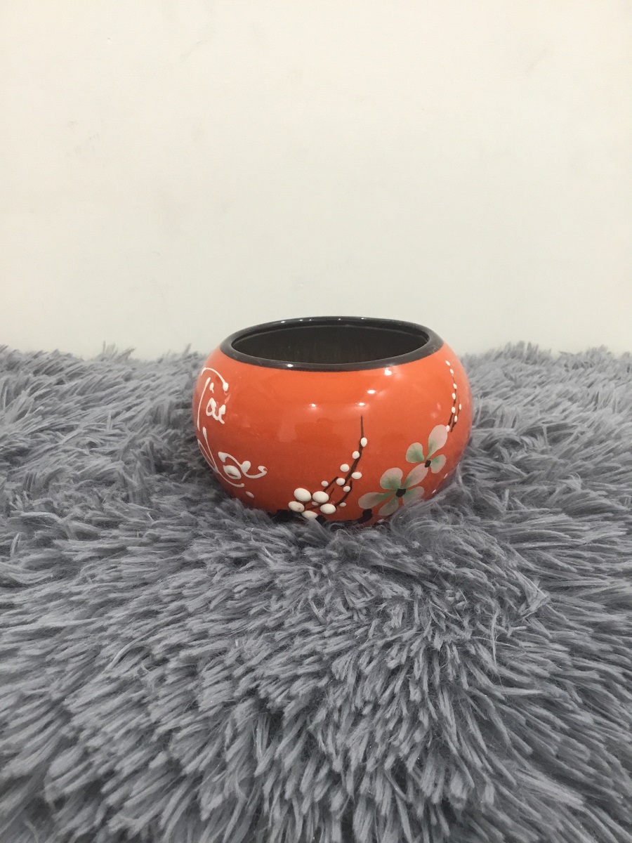 CHẬU HOA TÀI LỘC 9 CM - GỐM SỨ BÁT TRÀNG