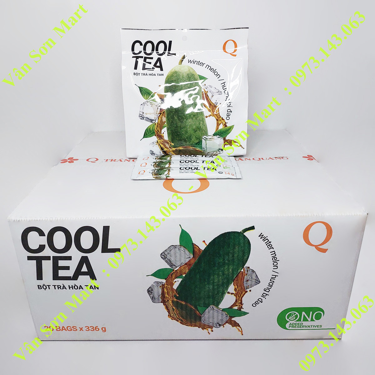 Trà Bí Đao Cool Tea Trần Quang bịch 336g (24 gói dài x 14g)