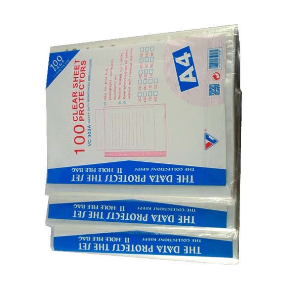 Bìa lỗ A4 VC Xấp 100 tờ