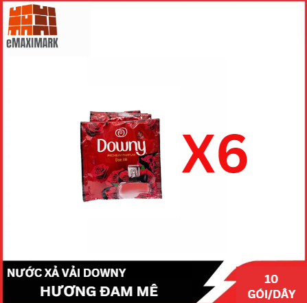 Combo 6 gói xả vải downy đam mê dây 10 gói