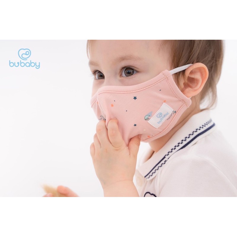 Set 2 khẩu trang sợi tre Bubaby