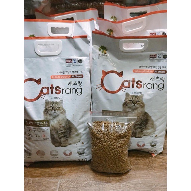 Hạt Cho Mèo, Thức Ăn Cho Mèo, Catrang, Catrang 5kg