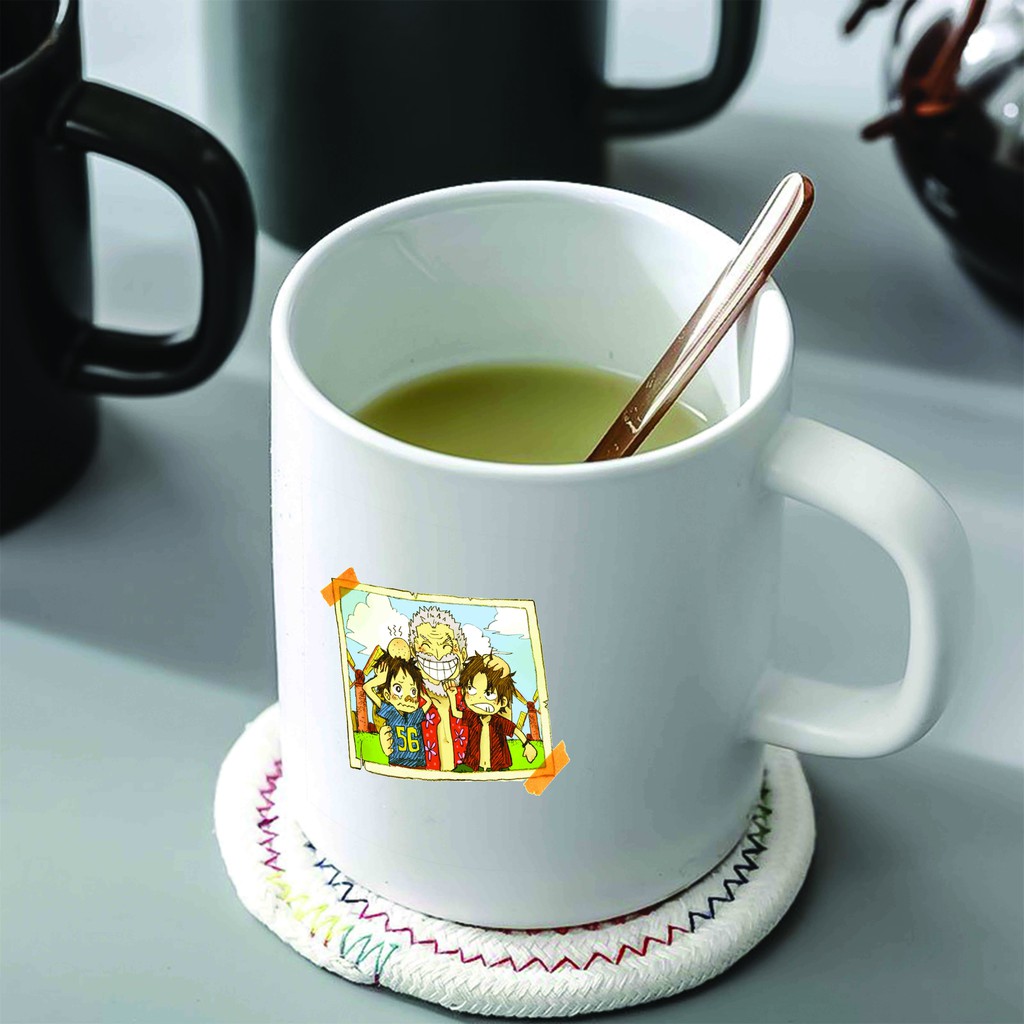 Ly cốc sứ in hình ONE PIECE Đảo Hải Tặc anime chibi xinh xắn dễ thương tiện lợi