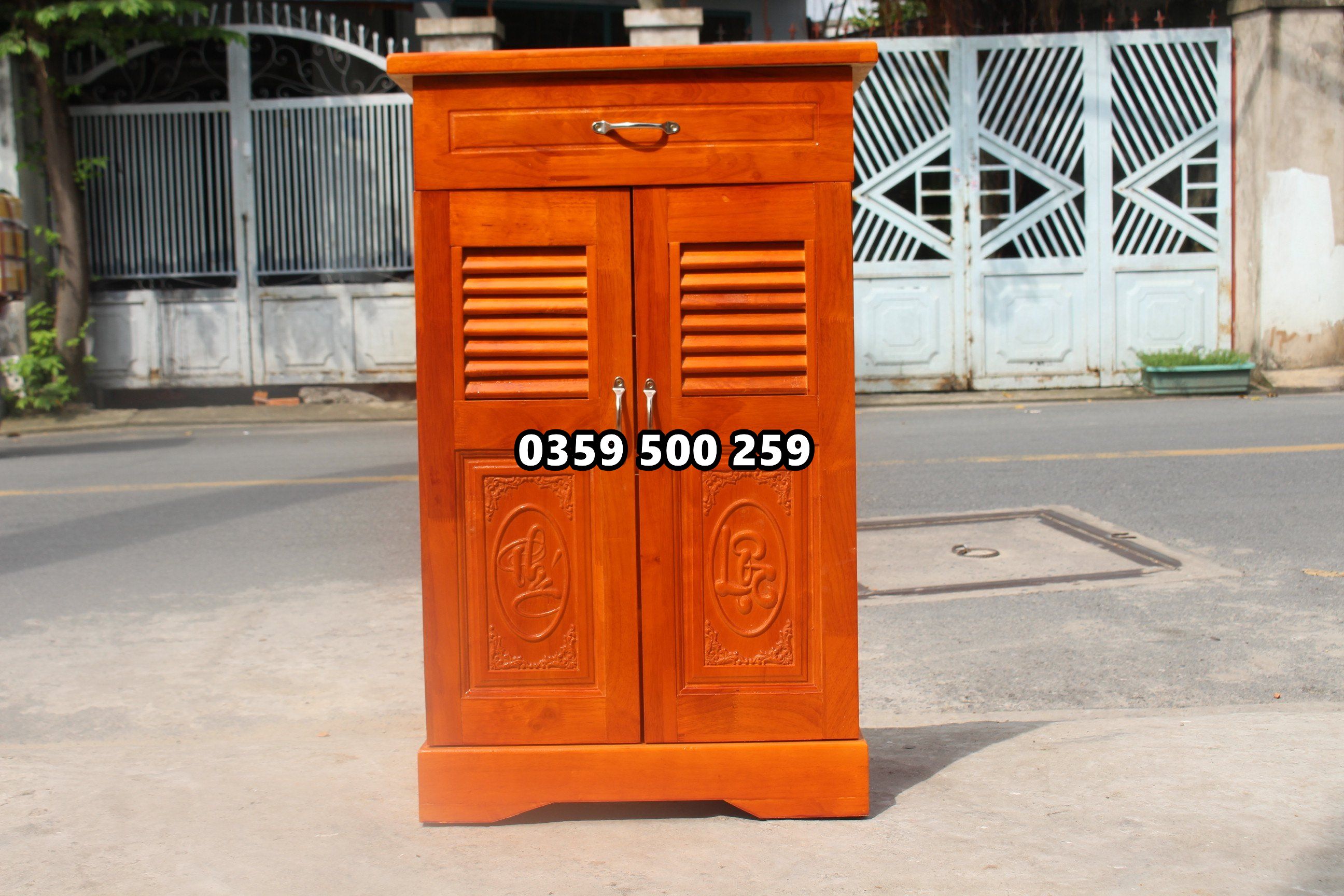tủ giày gỗ thông tự nhiên