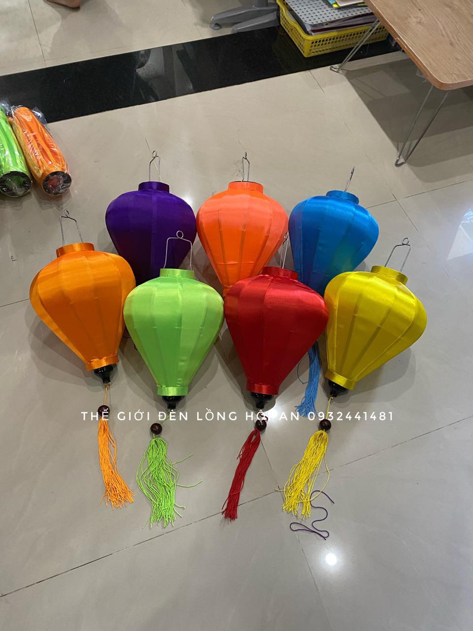 Đèn lồng Hội An phi bóng ngoài trời 30cm