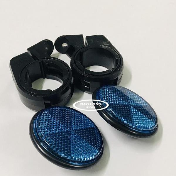 Mắt Mèo Phản Quang Gắn Phuộc Các loại Xe Máy (pass tròn gắn phuộc) Màu Xanh Dương