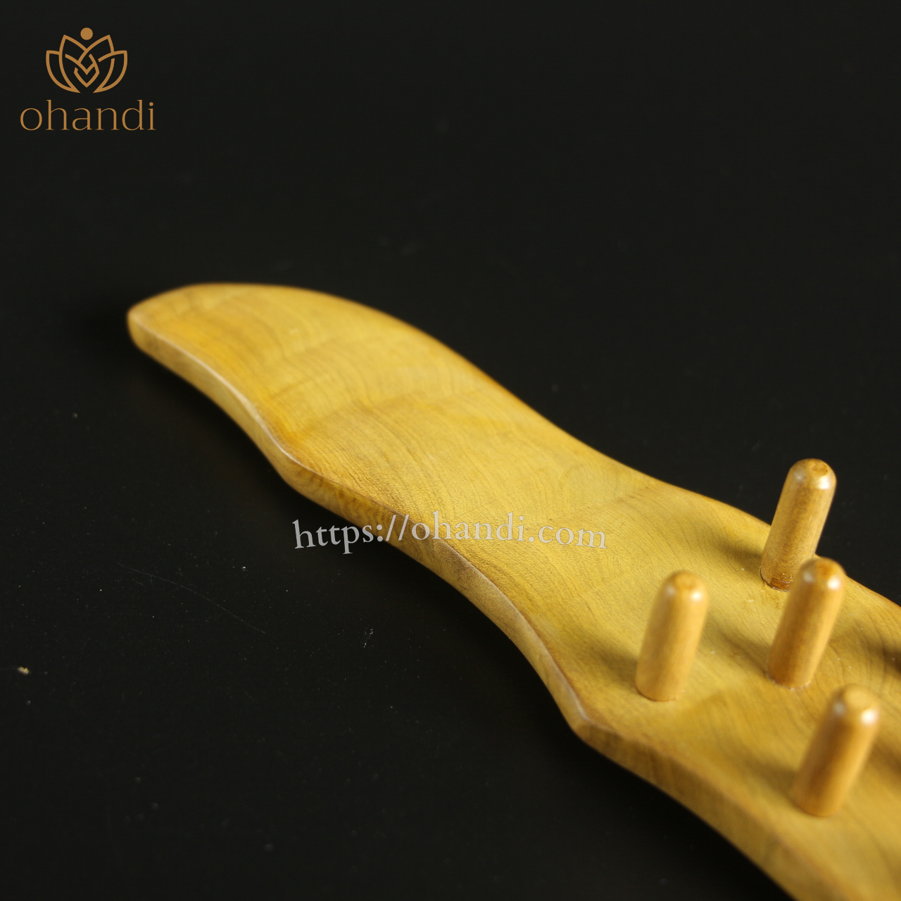 Dụng cụ mát xa đầu - Lược Gỗ