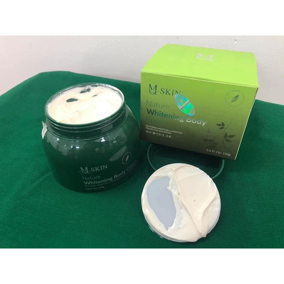 [HCM]Kem body tinh thể diệp lục dưỡng trắng da toàn thân hiệu quả Mỹ phẩm MQSKIN 150g