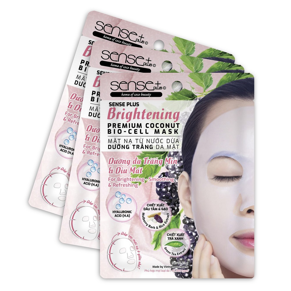 Brightening Premium Coconut Bio-cell Mask Sense Plus