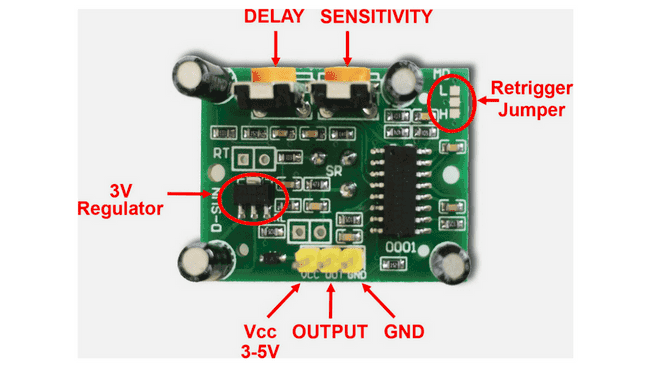 Cảm biến chuyển động Pir HC SR501