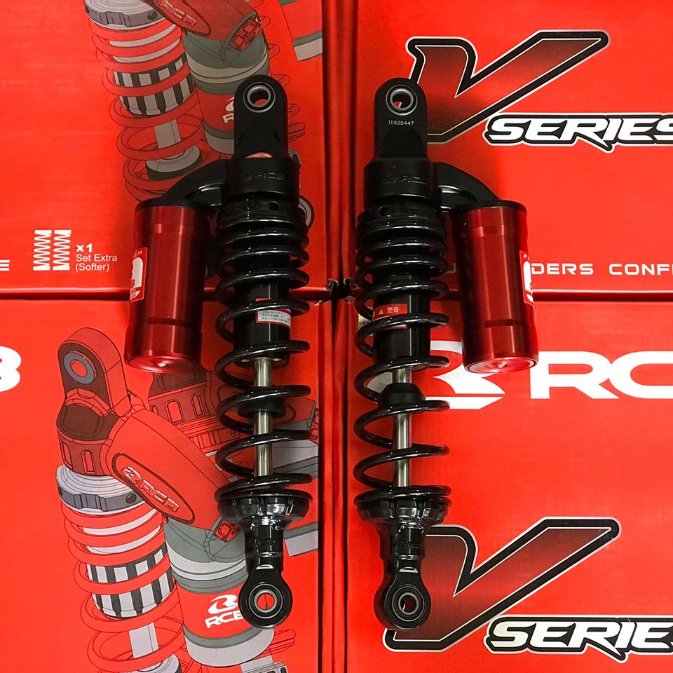 Phuộc sau bình dầu RCB gắn Wave, Dream MB2 Đen