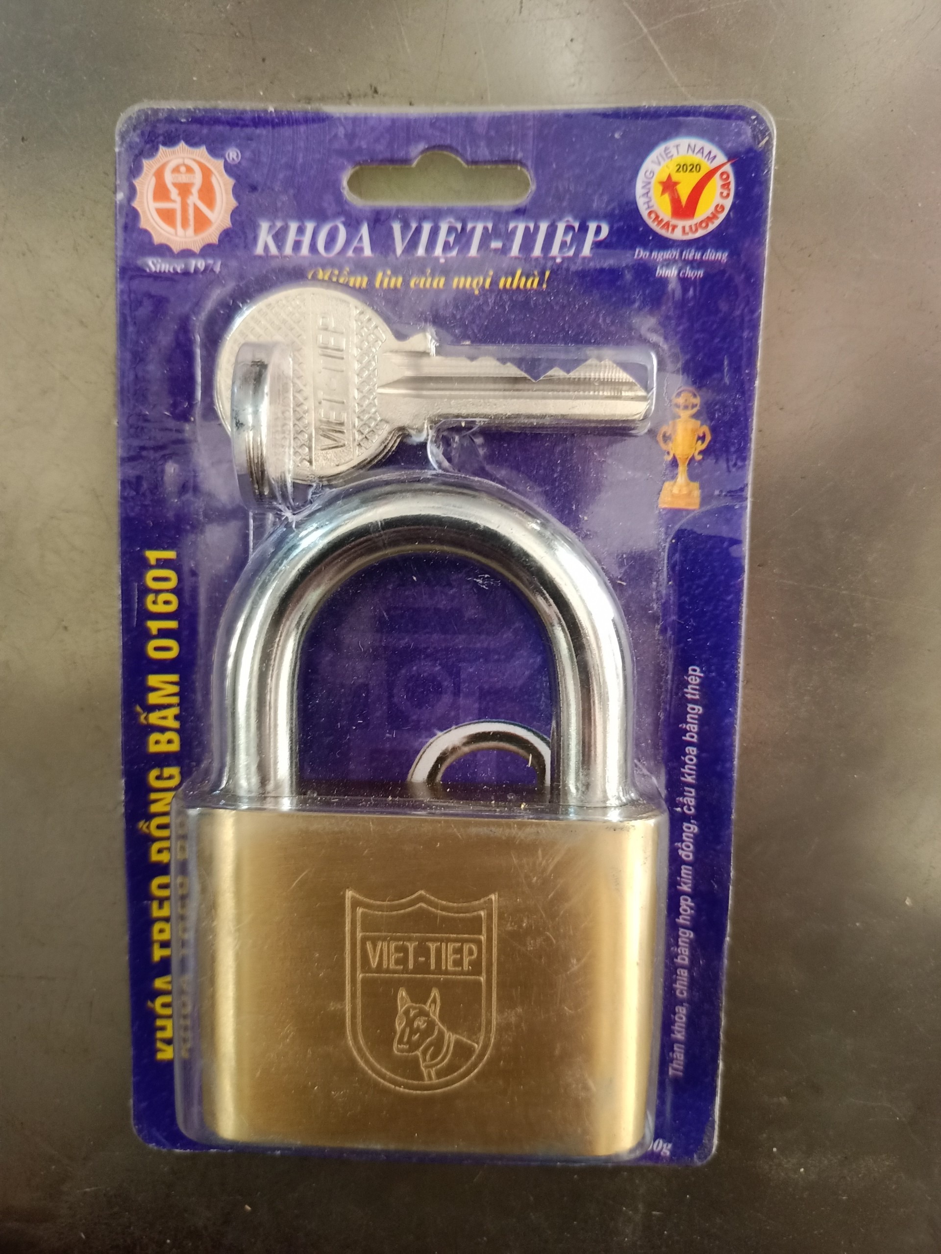 Ổ KHÓA BẤM VIỆT TIỆP 01601 - 60MM