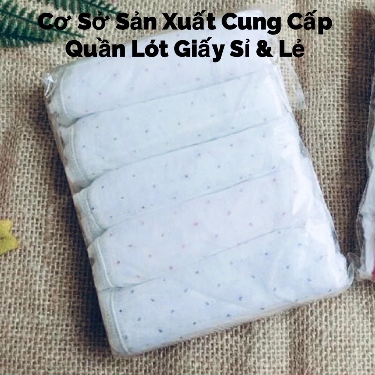 Quần Lót Giấy Happy Days Hồng sử dụng 1 lần 1 gói 5 chiếc (MSP: Đáy Liền - 1lớp đáy)