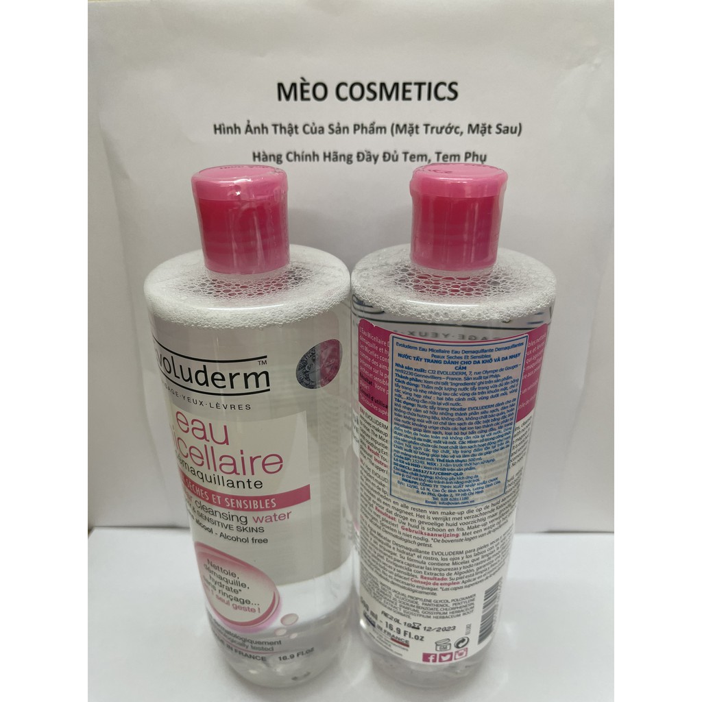 Nước Tẩy Trang Evoluderm 500ml