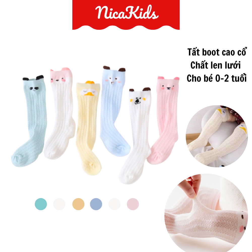 Đôi Tất Boot Lưới Cao Cổ Con Gà Cho Bé