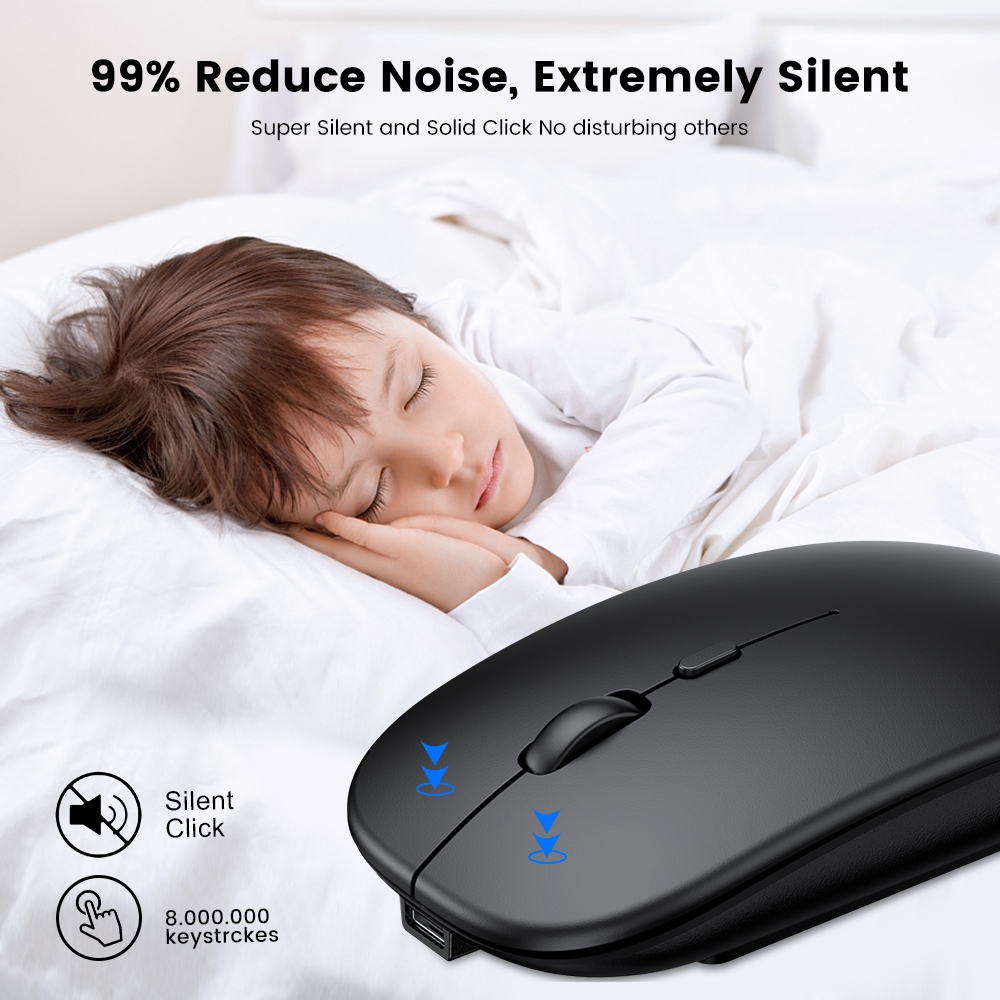 hotx【DT】 Mouse Bluetooth Computer Silent Mause Ergonomic Mini USB Mice For laptop