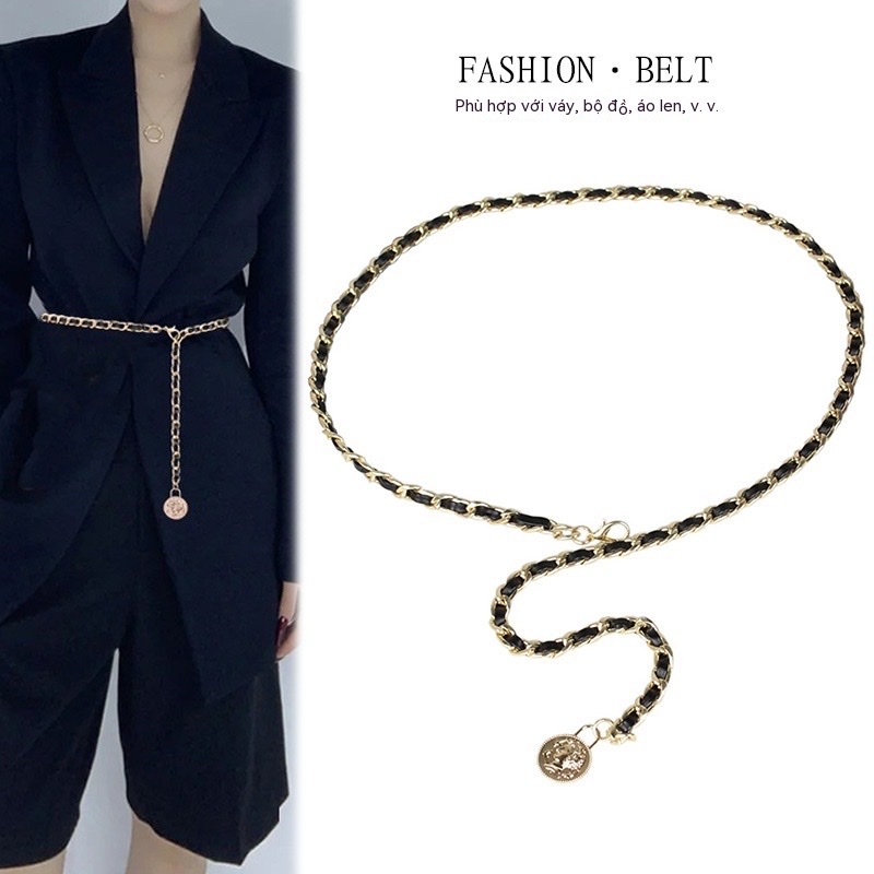 Đai váy Belt nữ Xích 1 Đơn thời trang