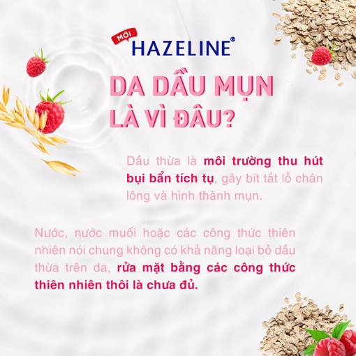 Hazeline Sữa Rửa Mặt Yến Mạch và Dâu Tằm 100G