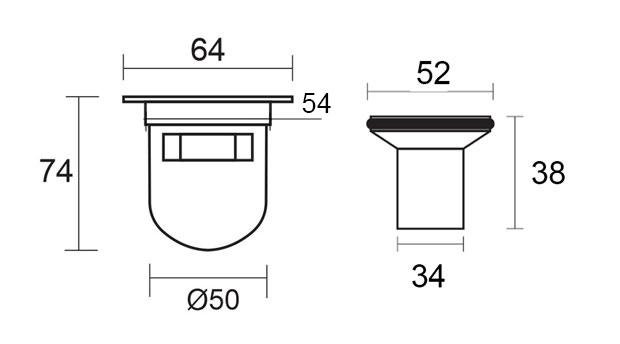 Phụ kiện thoát sàn chống mùi NX103-2U