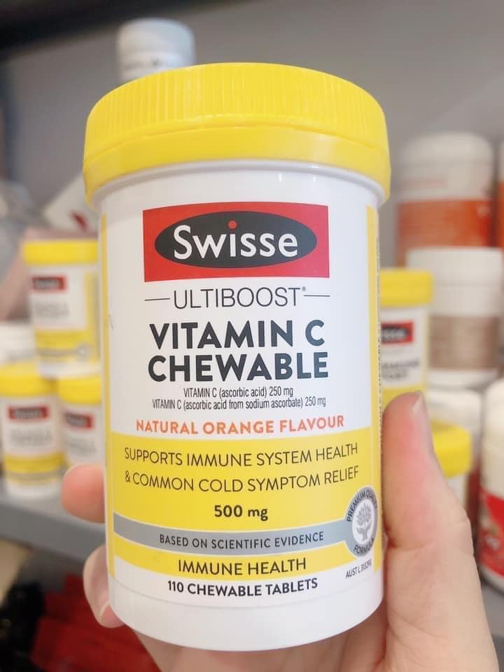 Viên nhai Swisse Vitamin C Chewable 500 mg