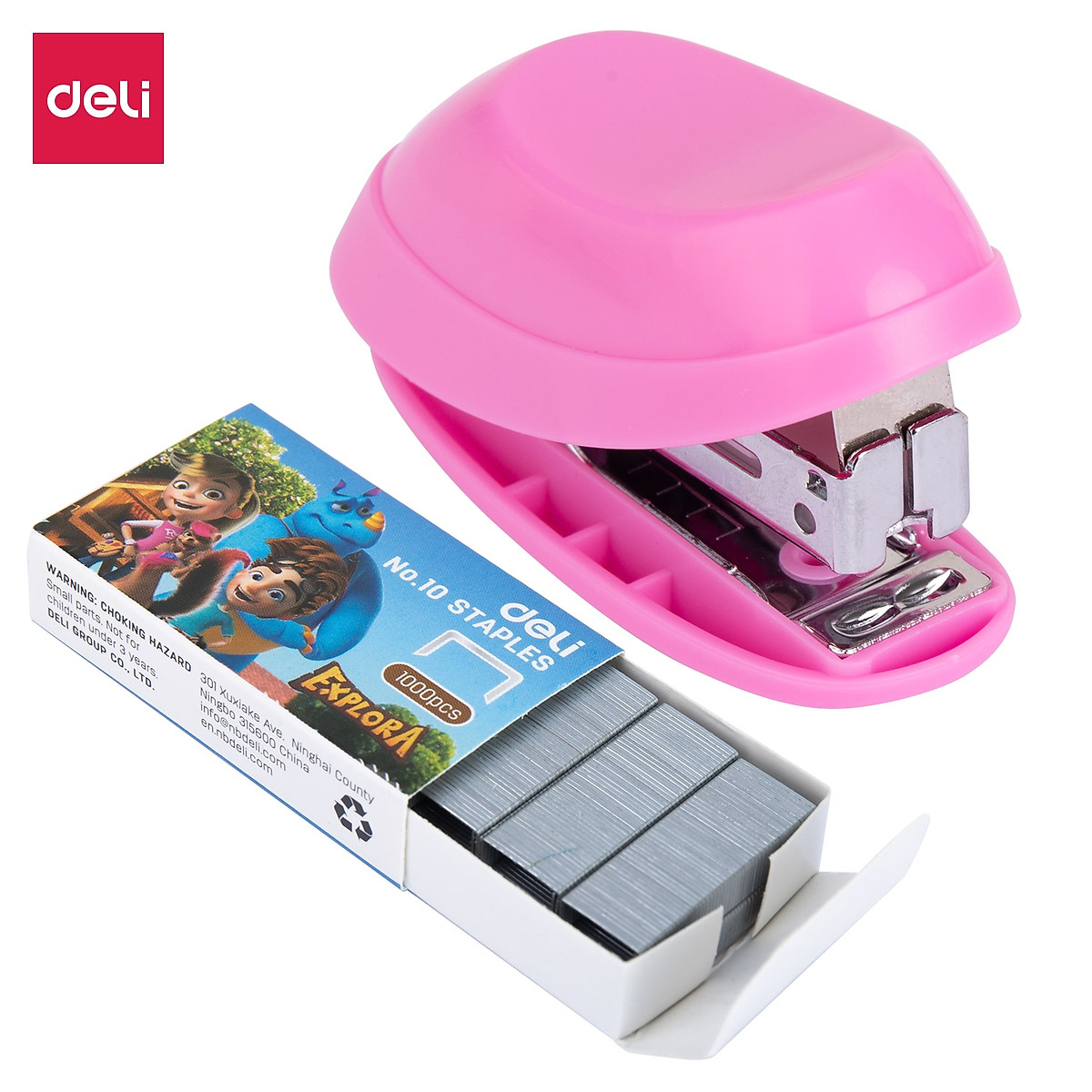 (1 Cái) Dập ghim mini số 10 Deli - 15 tờ - E0220