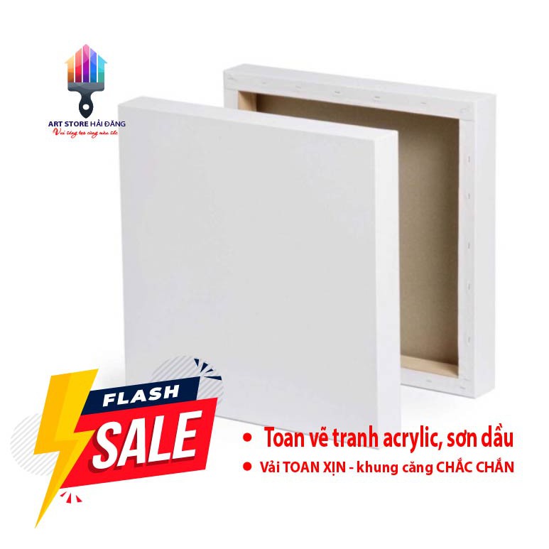 Toan vẽ tranh canvas 30-30cm - Màu acrylic, sơn dầu