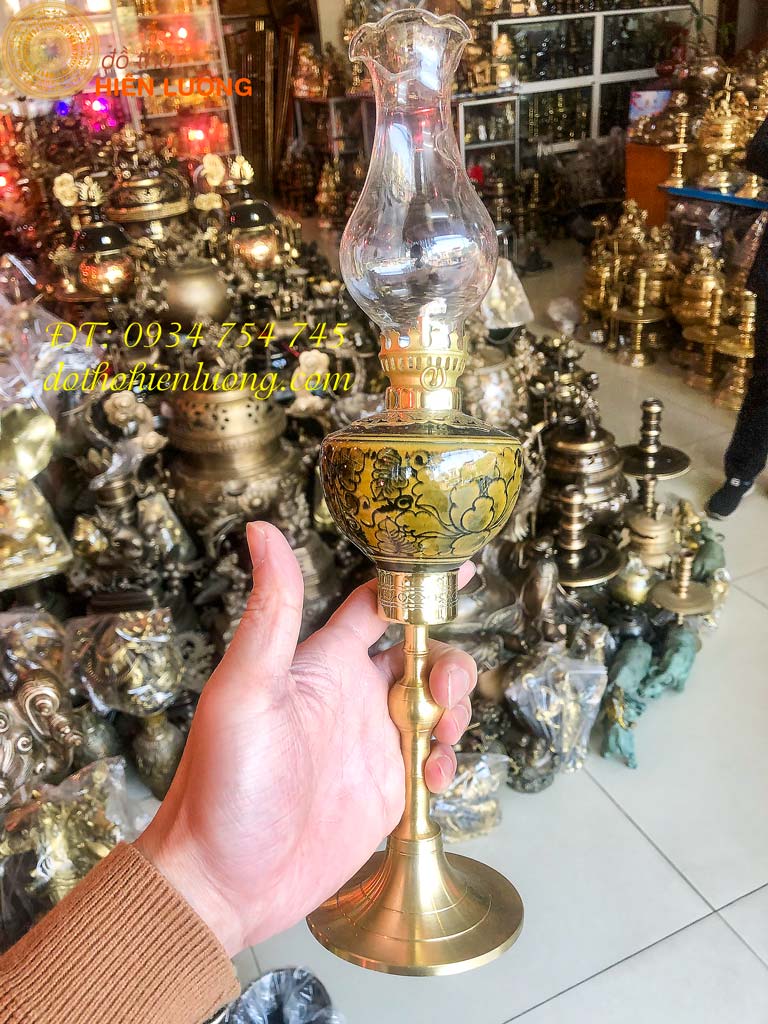 Đèn Dầu Bằng Đồng