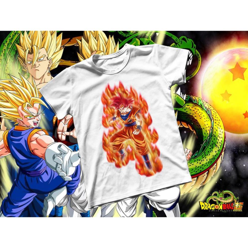 Áo thun Cotton Unisex - Anime - Dragon Ball - Songoku SSJ Legend sP siêu chất
