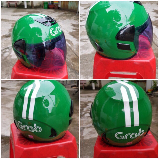 Kính nón bảo hiểm Grab