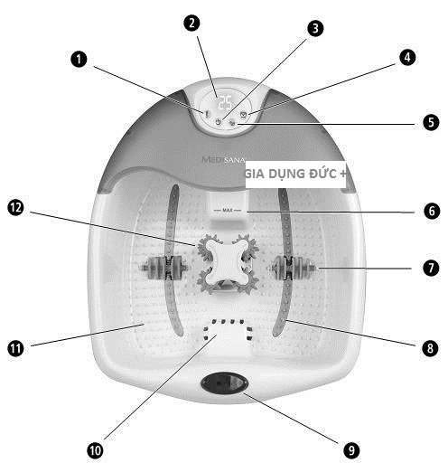 Bồn massage chân Medisana FS885