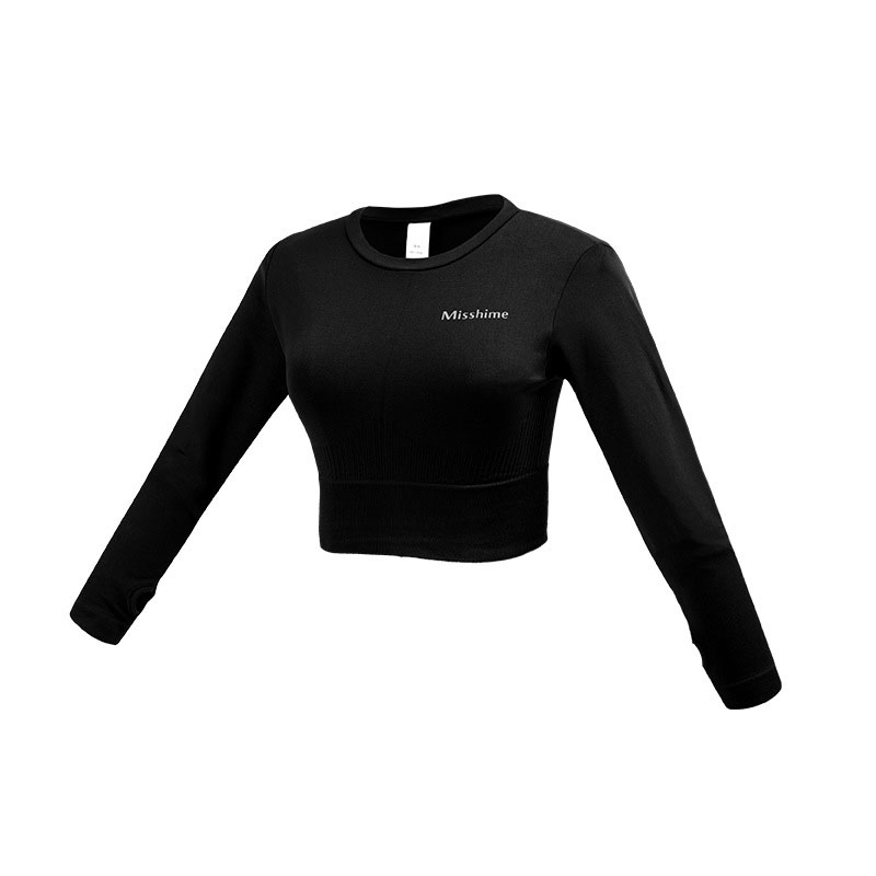 Áo thun croptop dài tay nữ vải dệt co giãn 4 chiều cao cấp |MSA03
