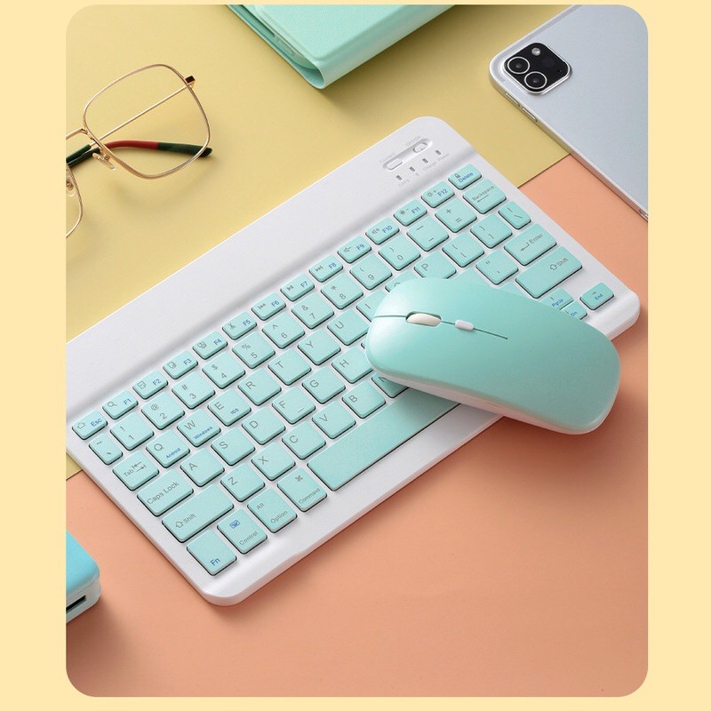 Bàn phím Bluetooth không dây TẶNG chuột không dây