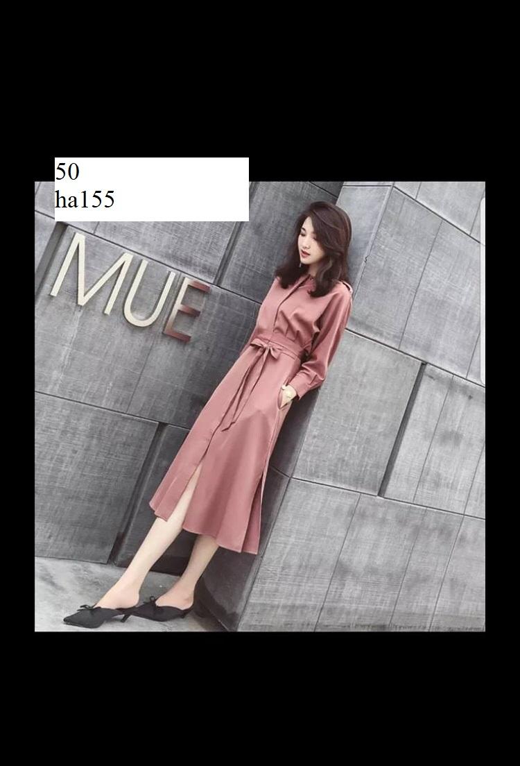 Ha155- đầm sơ mi cao cấp