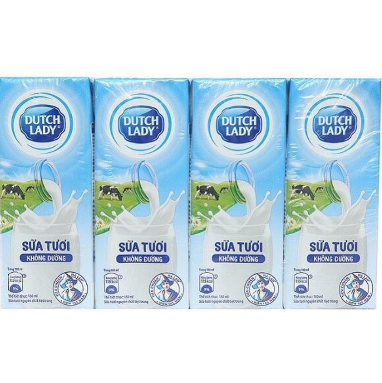(HCM) LỐC 4 HỘP SỮA CÔ GÁI HÀ LAN 180ML