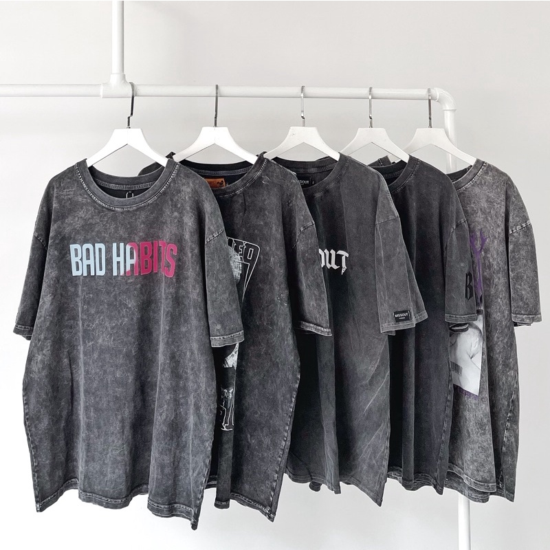 [HCM]áo thun BAD HABITS ảnh thật unisex