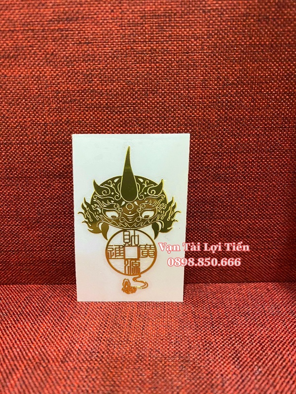 Linh phù dán kỳ lân chiêu tài lộc - tiền vô như nước