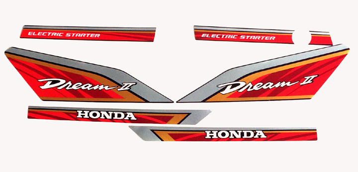 Decal dán sườn xe Dream việt -thái