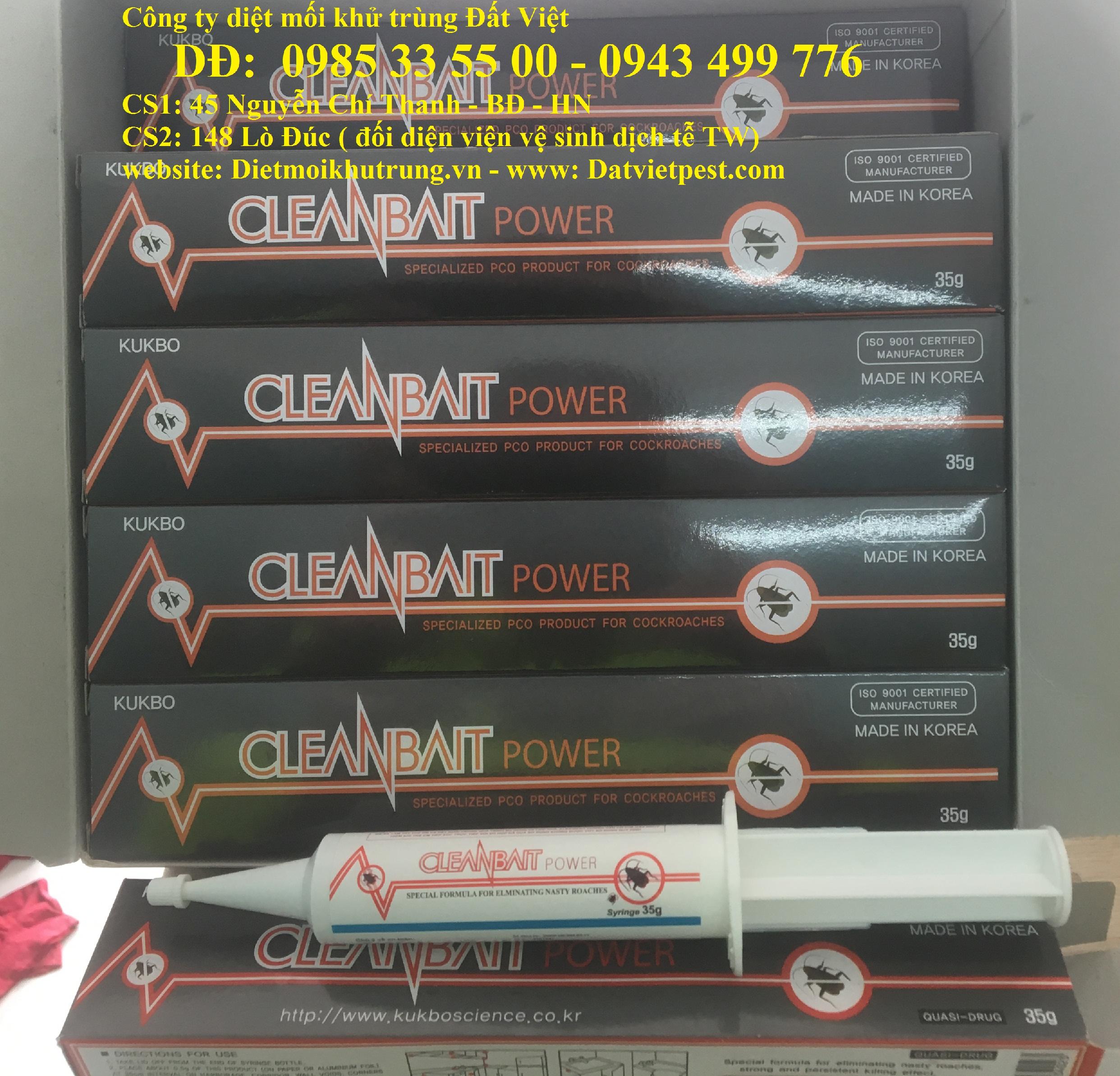 Bả diệt gián CLEANBAIT POWER dạng tuýp bôi 35 Gr