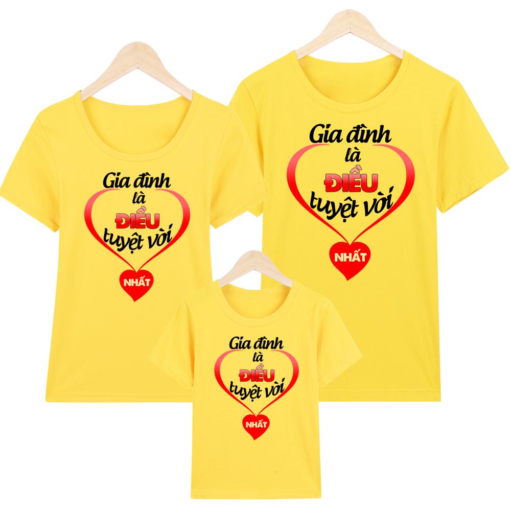 [HCM]Áo Thun Gia Đình in hình Gia Đình Là Điều Tuyệt Vời Nhất EGDM34 Thương Hiệu Elsa