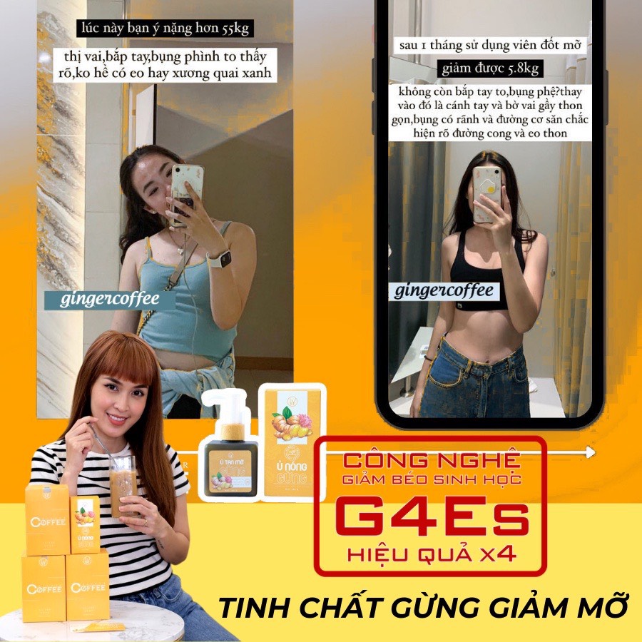 Cà Phê Gừng Giảm Cân - Ginger Coffee Chính Hãng
