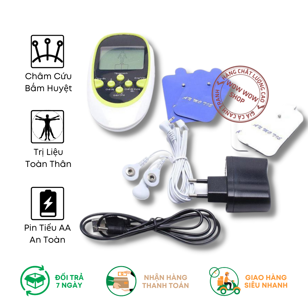 [HCM]Máy Vật Lí Trị Liệu 8 Miếng Dán