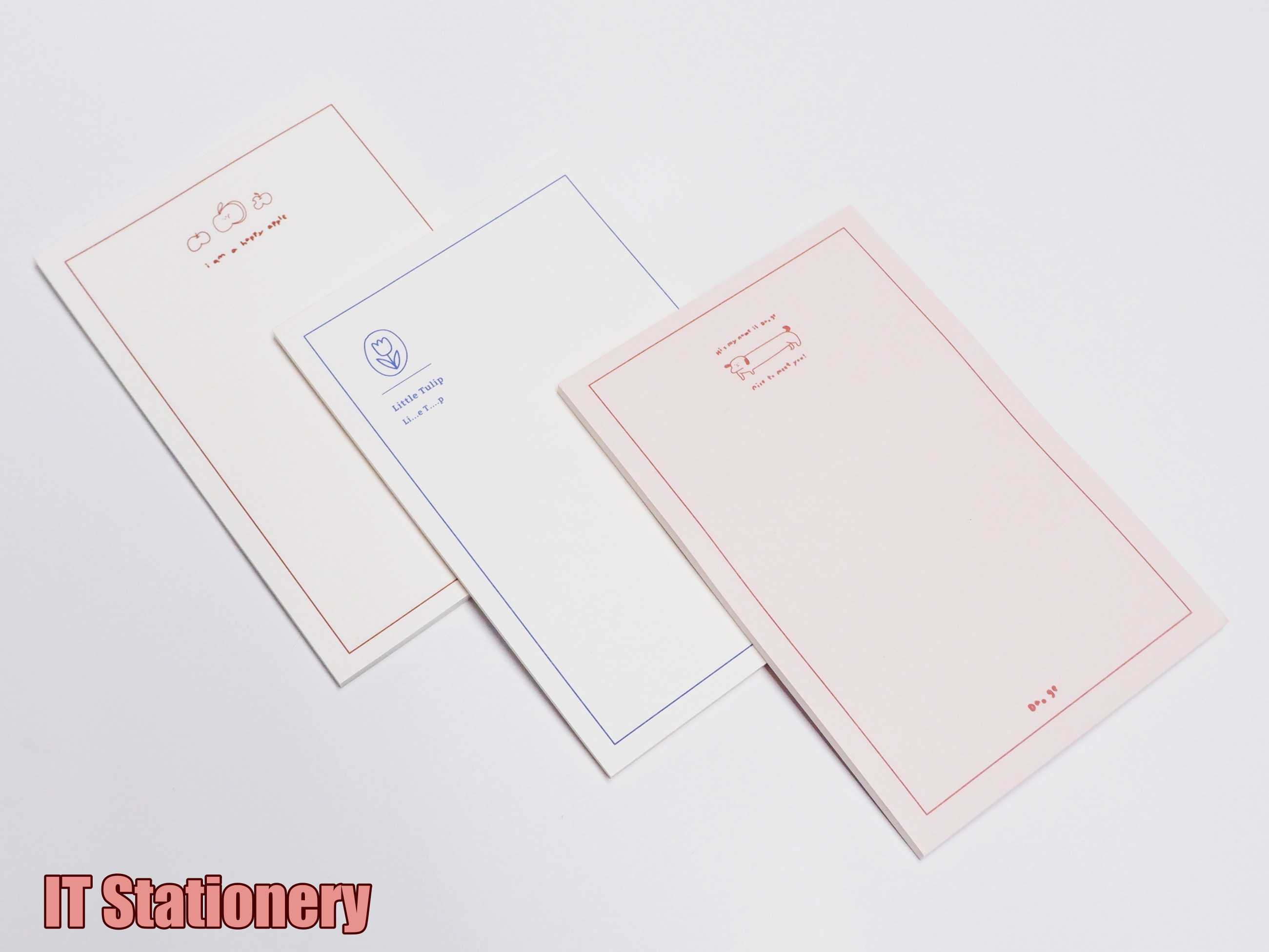 Giấy note ghi chú sticky memo, daily plan kiểu dáng basic IT Stationery