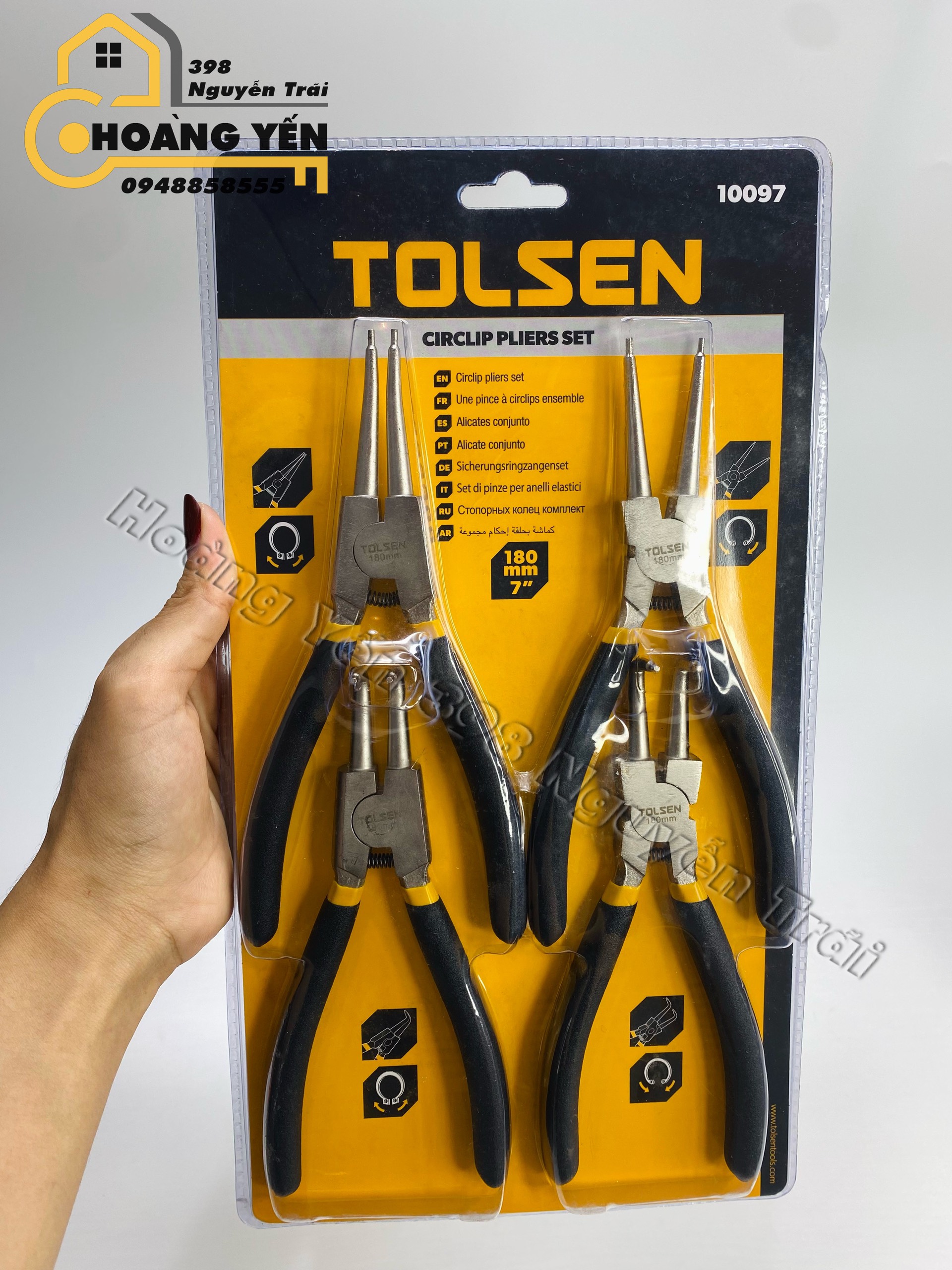Bộ 4 Cây Kềm Phe 7 Inch Tolsen 10097
