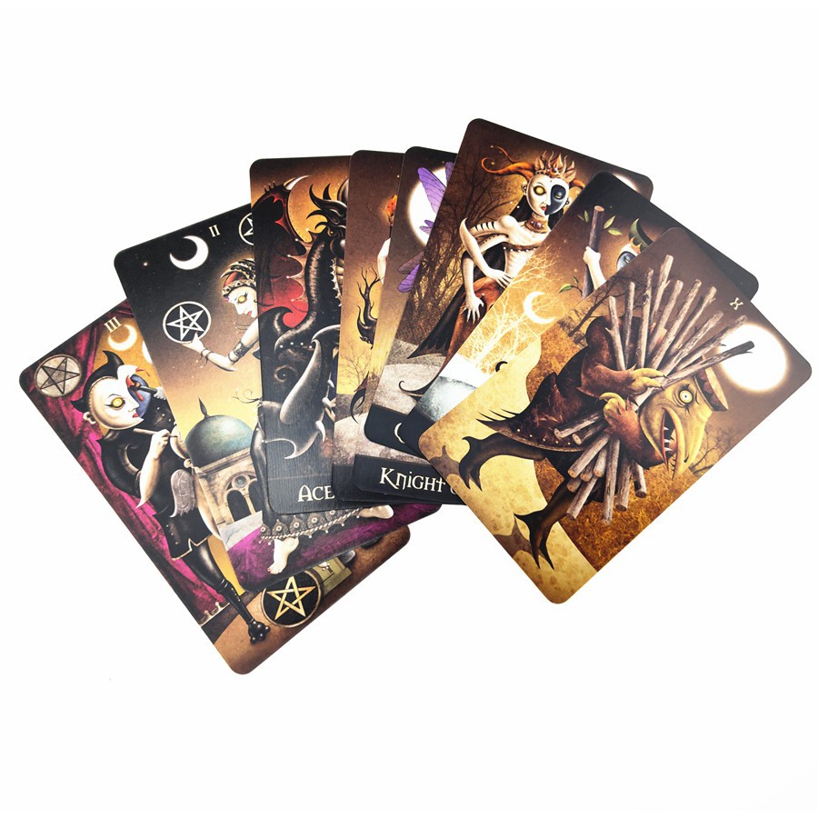 Bộ bài deviant moon tarot H25 deck borderless edition cards