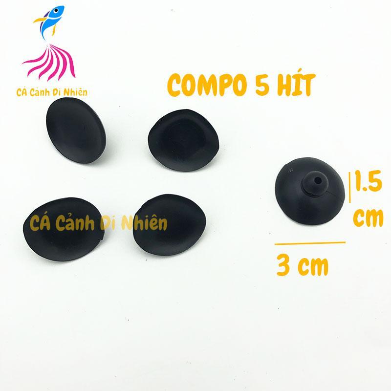 Bộ 5 hít máy bơm nước HÍT ĐẾ cho hồ cá cảnh